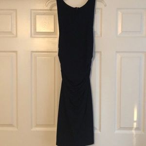 Ruched, fitted dress. Sleeveless